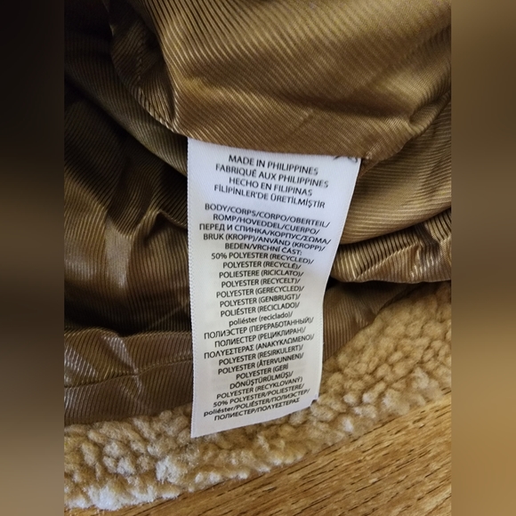 $398 NWT POLO RALPH LAUREN Women's XXL Moto Sherpa Fleece Jacket Leather Trim - Picture 9 of 13